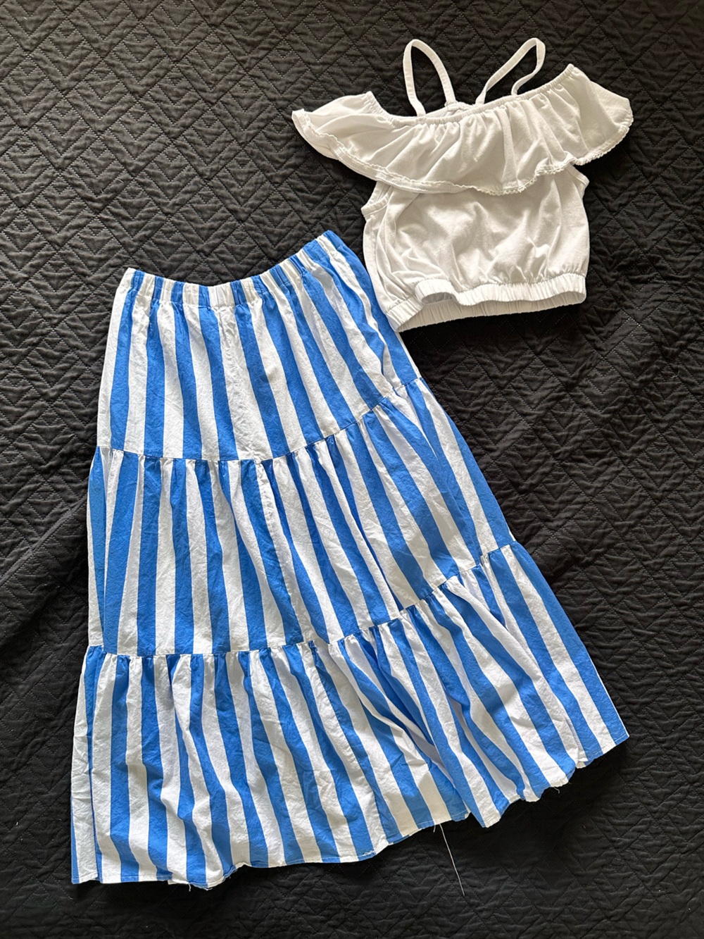 Haute Hippie White Ruffle Tank Top